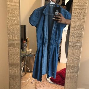 Mini jean dress